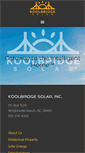 Mobile Screenshot of koolbridgesolar.com